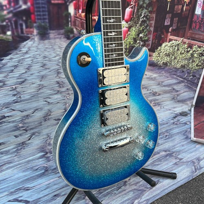 #ad LP CUSTOM ELECTRIC GUITAR Ace Frehley sparkling blue burst solid body HOT SALE $238.00