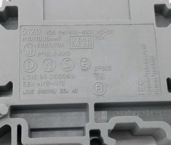 Box of 50 New Entrelec 1SNA115120R1700 Terminal Blocks M10/10 011512017 - Image 4 of 4