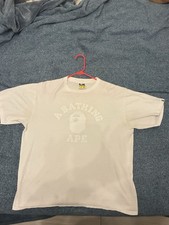Bathing Ape Men s XL fits L T Shirt White Bape