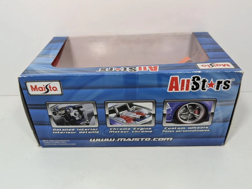 Maisto 1:24 1966 Chevrolet Chevelle SS 396 Orange All Stars Diecast Brand New  - Image 3 of 4