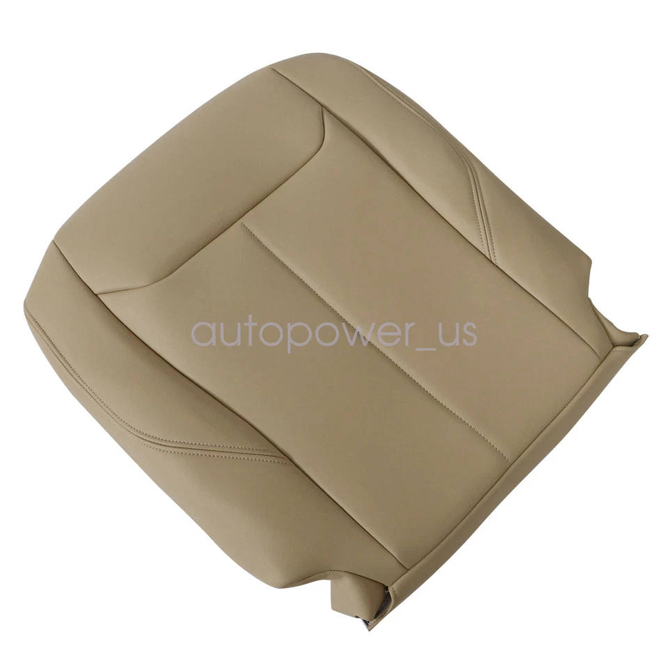 Cubierta de asiento inferior de cuero tostado para BMW F30 335i xDrive 2012-2018 del pasajero delantero Foto 4 de 4