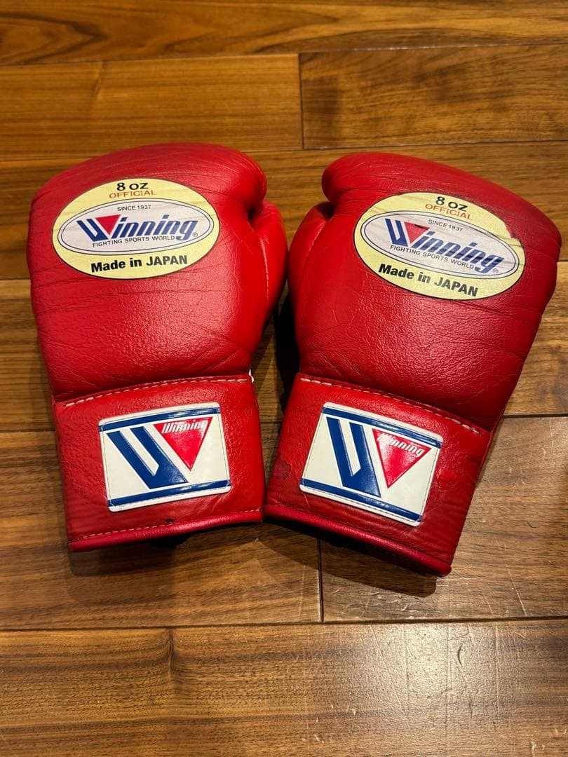 Winning Boxing Gloves Professional Type 8oz Red String type JAPAN