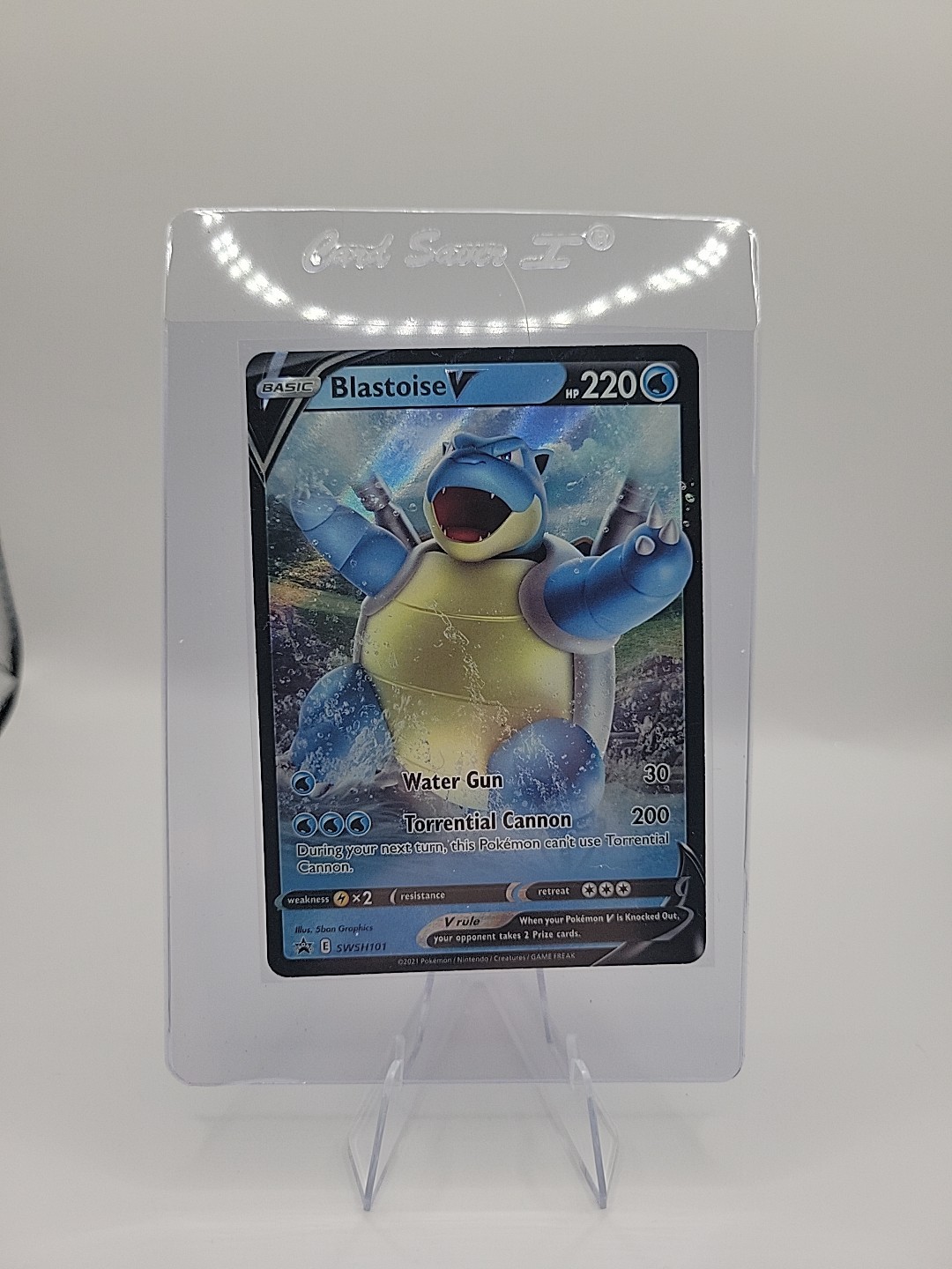BLASTOISE V SWSH101 POKEMON BLACK STAR PROMO HOLO RARE