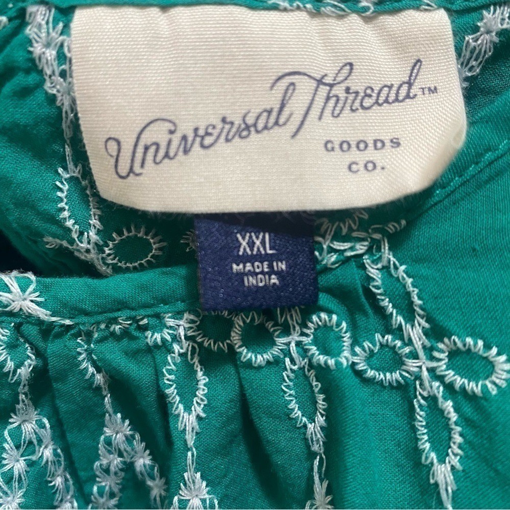 Universal Thread Green with White Thread Stitchin… - image 6