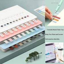 1200pcs Sticky Tabs Page Markers,Morandi Sticky Note Tabs Colored Writable an...