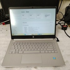 HP 14S-DQ0500SA 14" (128GB SSD, Intel Pentium Gold, 2.30GHz, 4GB) Laptop Silver