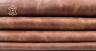 LIGHT BROWN WAXY VINTAGE LOOK Lambskin Sheep Lamb Leather hides 9sqf 0.9mm C6619