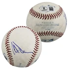 Giants Chili Davis Authentic Signed Game Used Selig OML Baseball BAS #BV70369