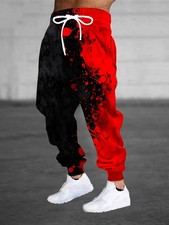 Fashion design men's 3D gradual change splashing ink graffiti pattern printing