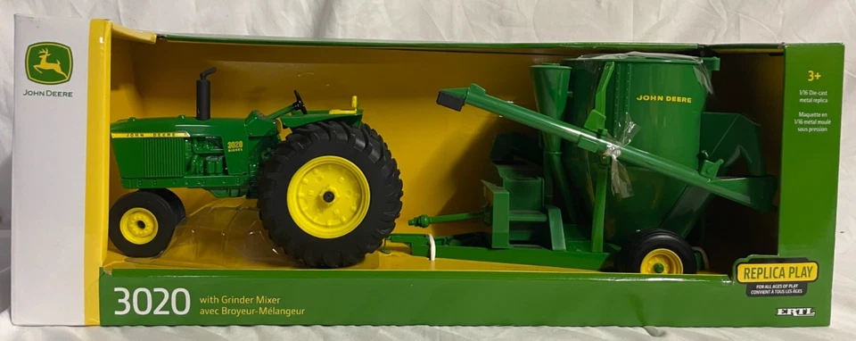 NIB ERTL 45650 1/16 Scale John Deere 3020 Diesel Tractor With Grinder Mixer - Image 2 of 4