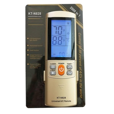 Gold Color Universal AC Remote Control Compatible for Carrier, Trane, Toshiba...