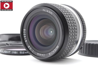  ︎S/N 819xxx SIC [MINT] Nikon Ai-s Ais Nikkor 24mm f2.8 Lens w/Hood From Japan