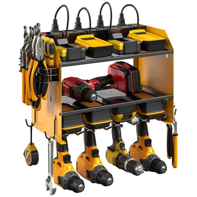 #ad Garage Tool Organizer with Charging Station amp; Hooks $110.99