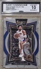 CADE CUNNINGHAM CONCOURSE PRIZM CARD -2024-25 PANINI SELECT - CCG 10 GEM MINT