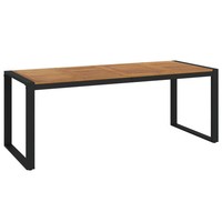 Gartentisch Mit Gestell U-Form 200X90X75 Cm Akazie Massivholz