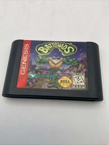 Battletoads Rare Full Art Alternate Label Sega Genesis, 1991