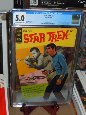 Star Trek #2 CGC 5.0 (VG/F) Gold Key Comics 1968 Kirk Shatner