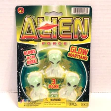 Jaru Alien Force Glow in the Dark Martians 3pc Toys