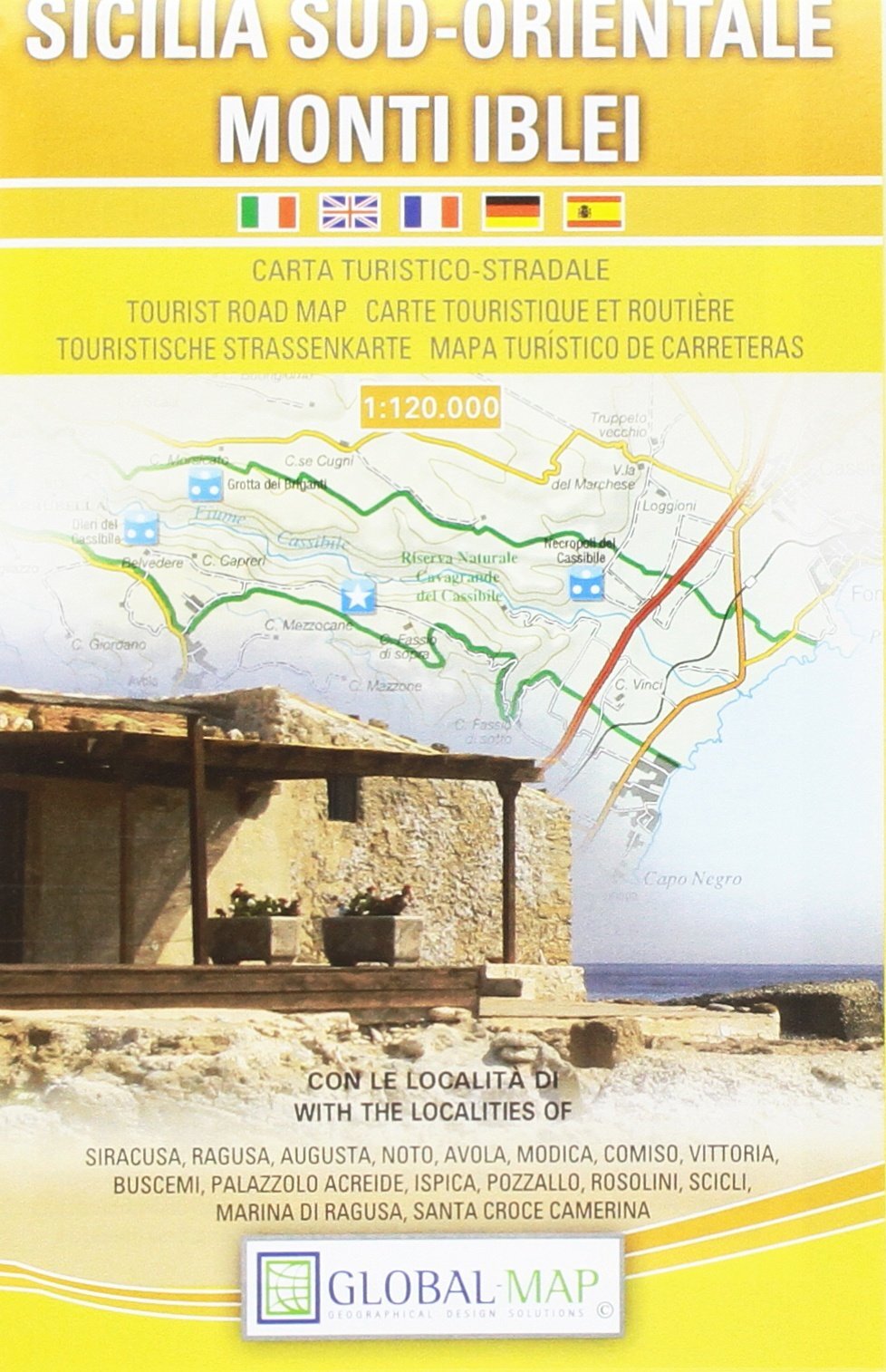 Libri Sicilia sud orientale. Carta turistico-stradale 1:120.000 (cm 97x67)