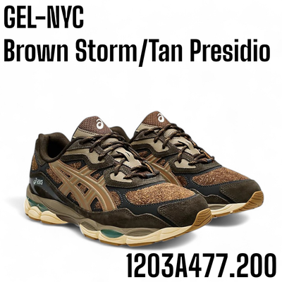 asics Gel-NYC 28cm Brown/Tan Presdio