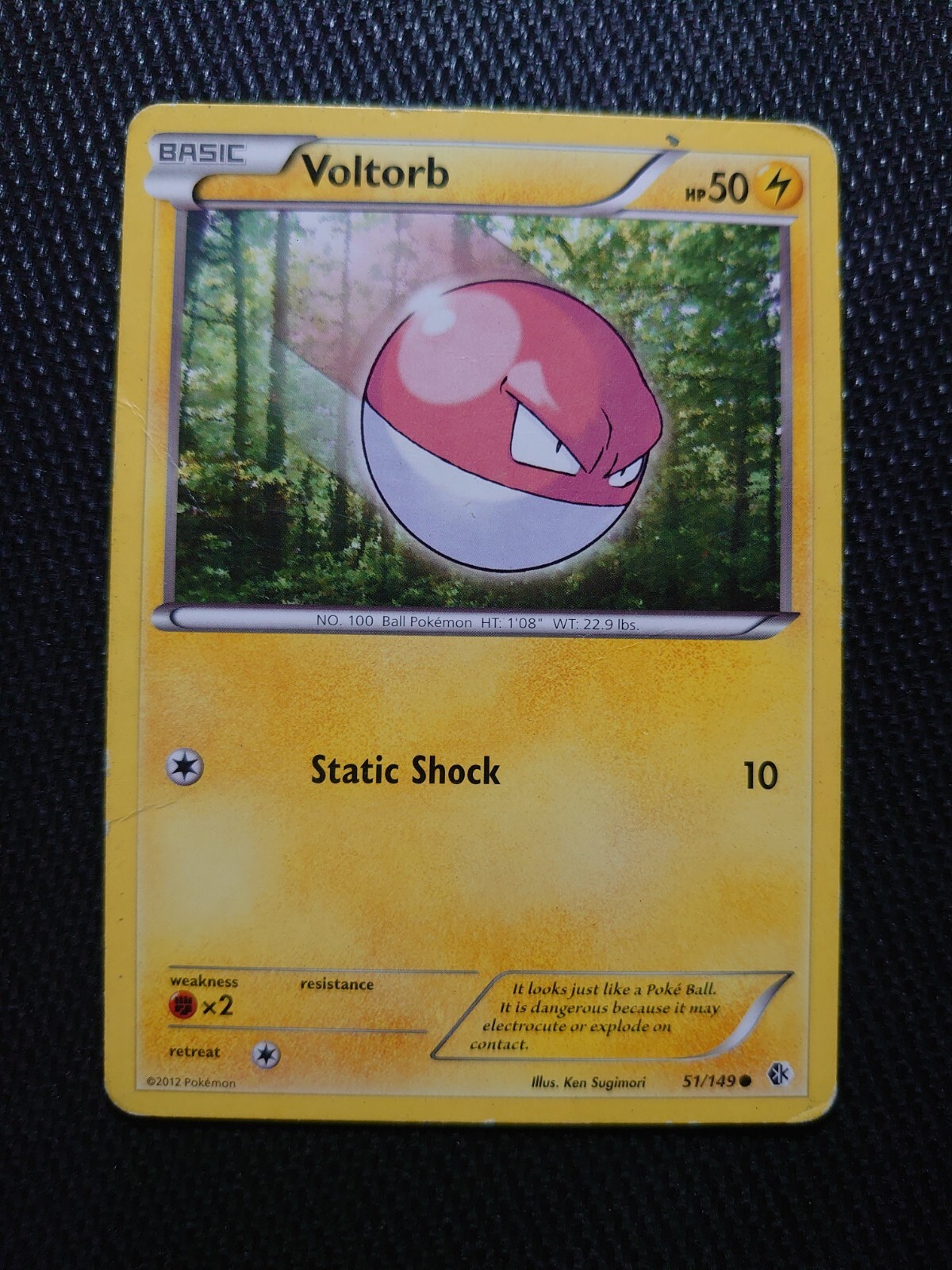 Pokémon TCG Voltorb Boundaries Crossed 51/149 Regular Common