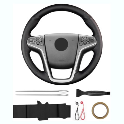 For Buick 2014 Lacrosse Steering Wheel Cover Hand-Stitching Leather Wrap
