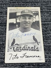🔥 Tito Francona • St Louis Cardinals Signed Auto Autograph Postcard