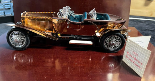 Franklin Mint 1921 Rolls Royce Silver Ghost Copper Automobile PARTS OR REPAIR
