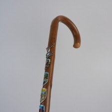 Gehstock Spazierstock Wanderstock mit diversen Stocknagel ca. 93cm lang