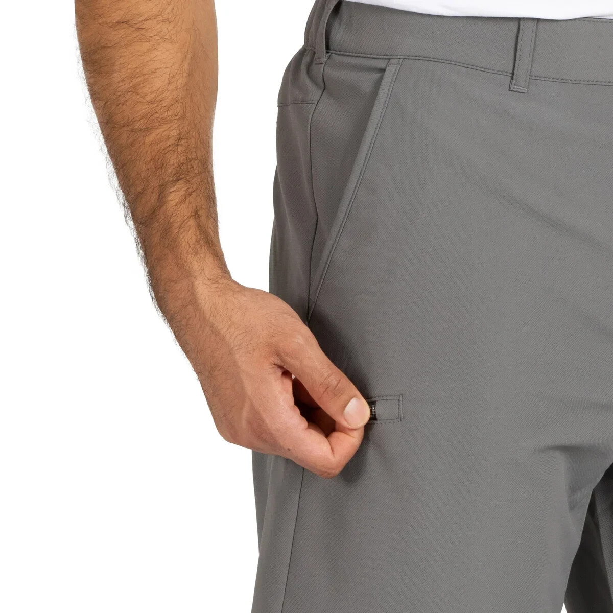 Gerry Men's Tech Shorts 9” Inseam Stretch UPF 30+ Zip Pockets