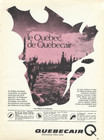 1972 QUEBECAIR AIRLINES ORIGINAL AD IN FRENCH