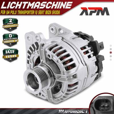 Lichtmaschine Generator 90A 12V für VW Lupo Polo Transporter 4Seat Ibiza Skoda