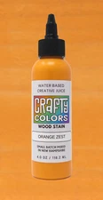 Tangerine Wood Stain - Crafty Colors Vibrant Water Based Wood Stains