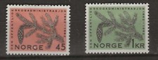 Norway 1962 - 100th Anniv National Forest Administration Set of 2 - Mint Hinged