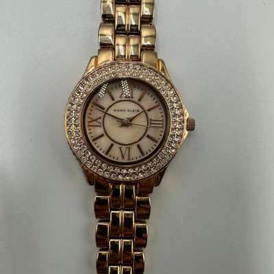 Anne Klein Watch Women Rose Gold Tone Crystal Bezel New  display picture 2