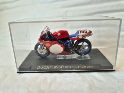 IXO 1/24 CLASSIC DUCATI 996R BEN BOSTROM 2001 MOTO GP BIKE MOTORCYCLE
