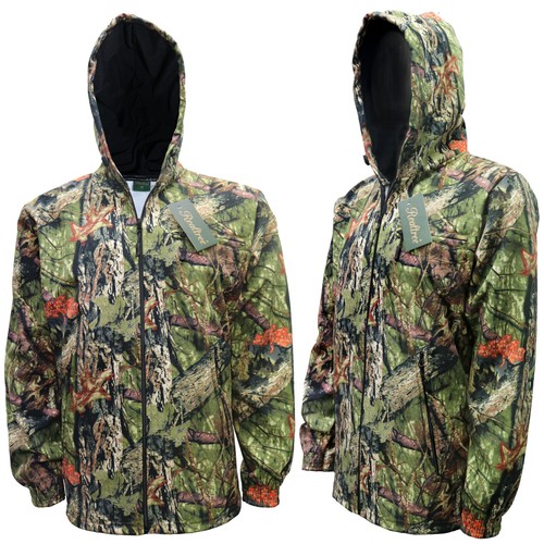 Mens WaterResistant Jungle Camo Fishing Jacket SoftShell Coat M 2XL* eBay