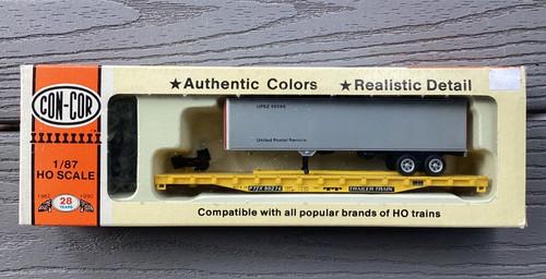CON-COR 1/87 HO T.T.X. TRAILER TRAIN 54’ TOFC FLAT CAR RD. #475152 KIT 0001-9276 | Zustand: New