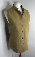 Bnwt Holland & Holland Women's Canvas Waistcoat 12 New Tailored Sand Classic