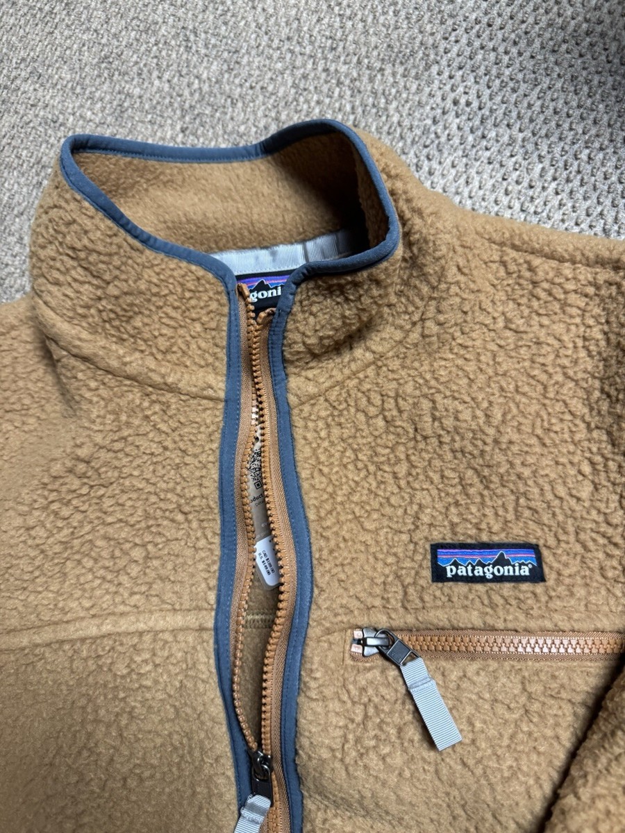 🔥Patagonia Women's M Retro Pile Fleece Jacket Nest Brown Nouveau