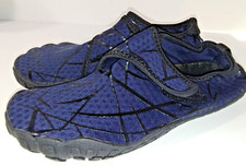 Women's Quick Dry Slip on Barefoot Water Shoes Size EU35 Blue with Black Design