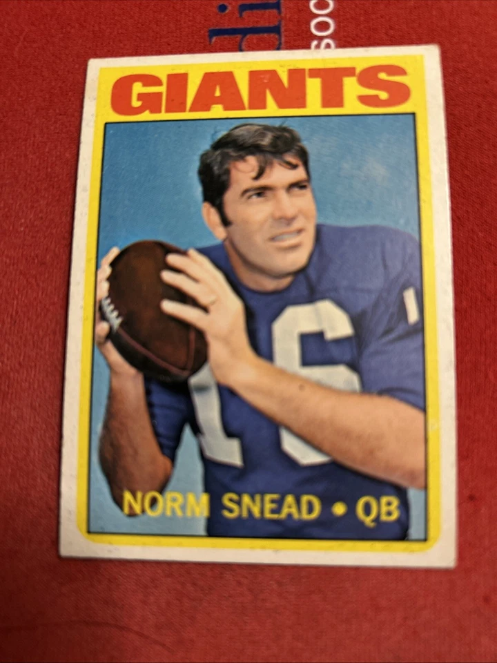 Norm Snead 1972 Topps #118 Vintage Football Card Sharp Corners Centered Nice - Image 2 of 4