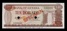 Guyana P23cs, Specimen Banknote.