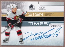 2020-21 SP Authentic Sign of the Times 2000s Jason Spezza AUTO - Ottawa Senators