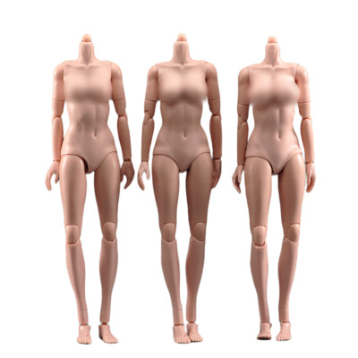 1/6 Female Pale Suntan Large Bust Super Flexible Body 12''Action Figure Model