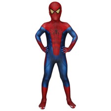 The Amazing Spider-Man Spiderman Peter Parker Cosplay Costume Kids Jumpsuit Mask