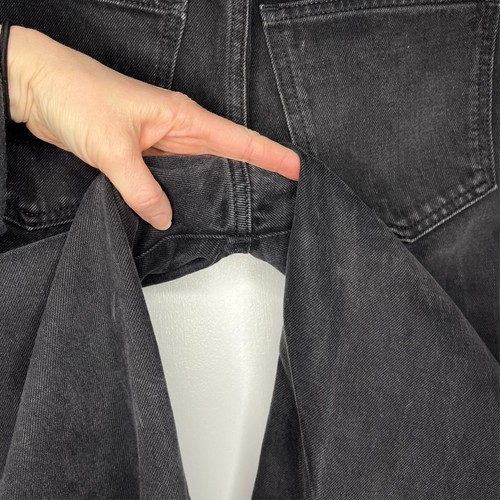 Madewell Low Slung Straight Damen 26 schwarz luftig Denim Button Fly Kent Wash - Bild 10 von 19