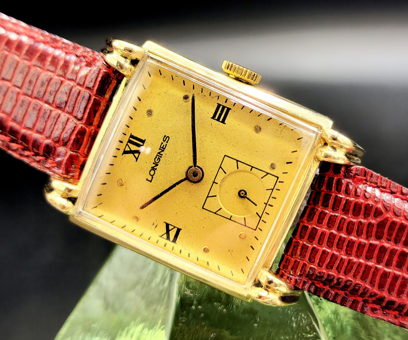 Rare Vintage LONGINES 14K Solid Gold Manual Wind Men's Watch W/ Superb Case !!