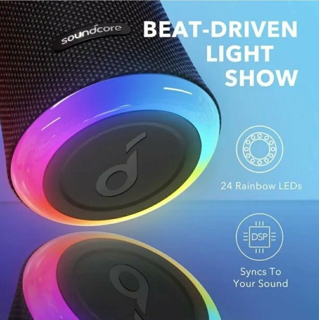 Anker Soundcore Flare 2 Portable Bluetooth Speaker Black