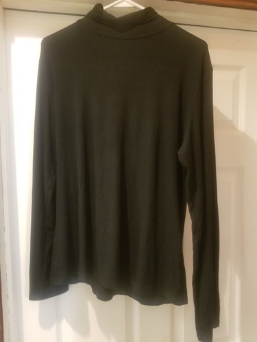 Women kLOTHO Ribbed Turtleneck Base Layer Under Shirts Long Sleeves Size XXL